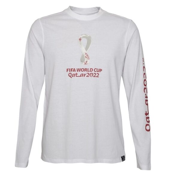 Mens FIFA World Cup 2022 White Long Sleeve Tee - Picture 1 of 3